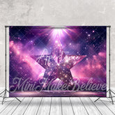 Aperturee - Purple Galaxy Glitter Star Stage Photoshoot Backdrop
